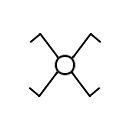 Símbolo de conmutador de cruce