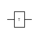 Símbolo de báscula T