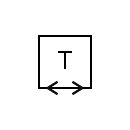 Símbolo del dispositivo telegráfico simplex bidireccional
