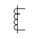 Símbolo del transformador de corriente con toma